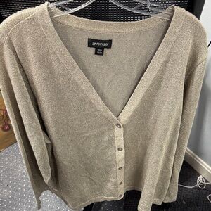 Avenue metallic cardigan 22/24 // 102509